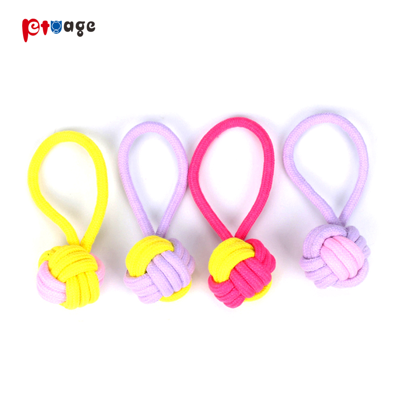 Single ear Dog ball rope toys