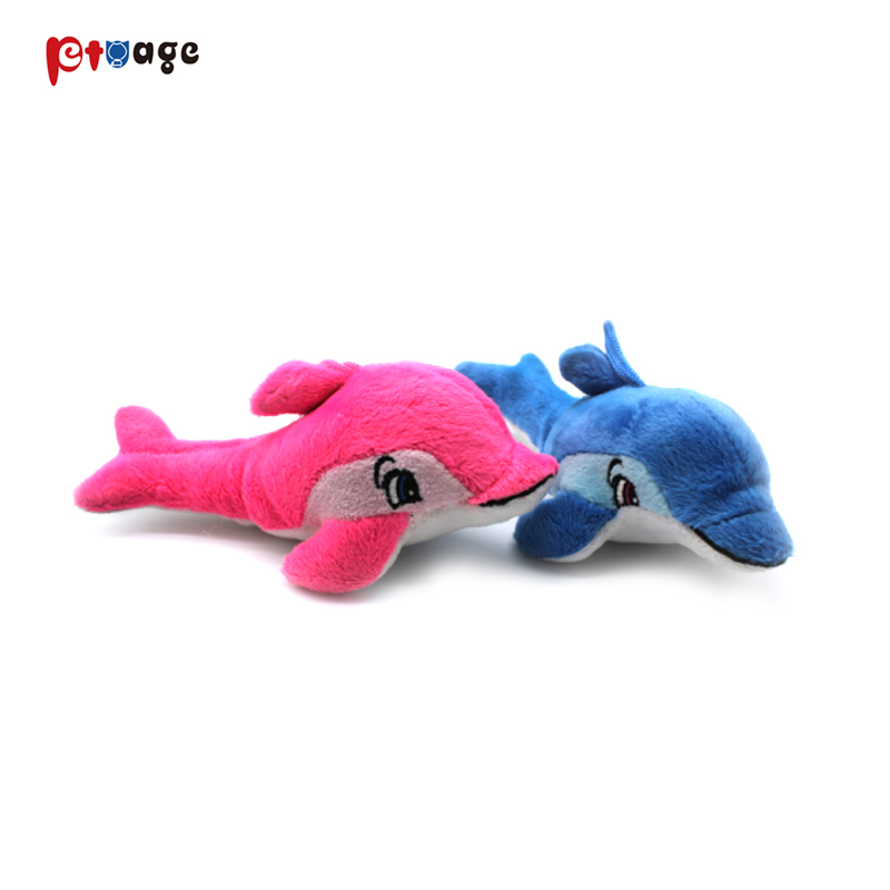 Squeaky Plush Dolphin Dog Toys